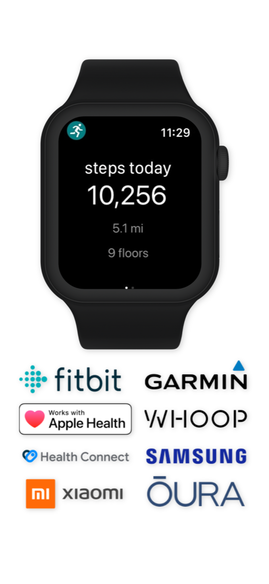 StepUp wearables sync screen